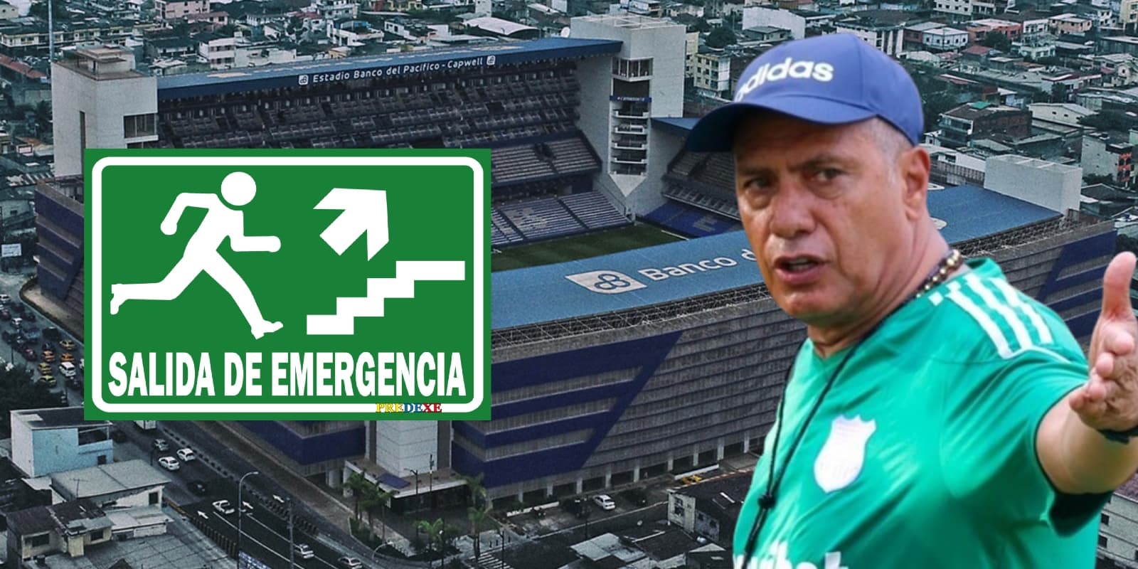Hernán Torres en el Estadio Capwell (Foto tomada de: Wikipedia/Emelec/Extintor)