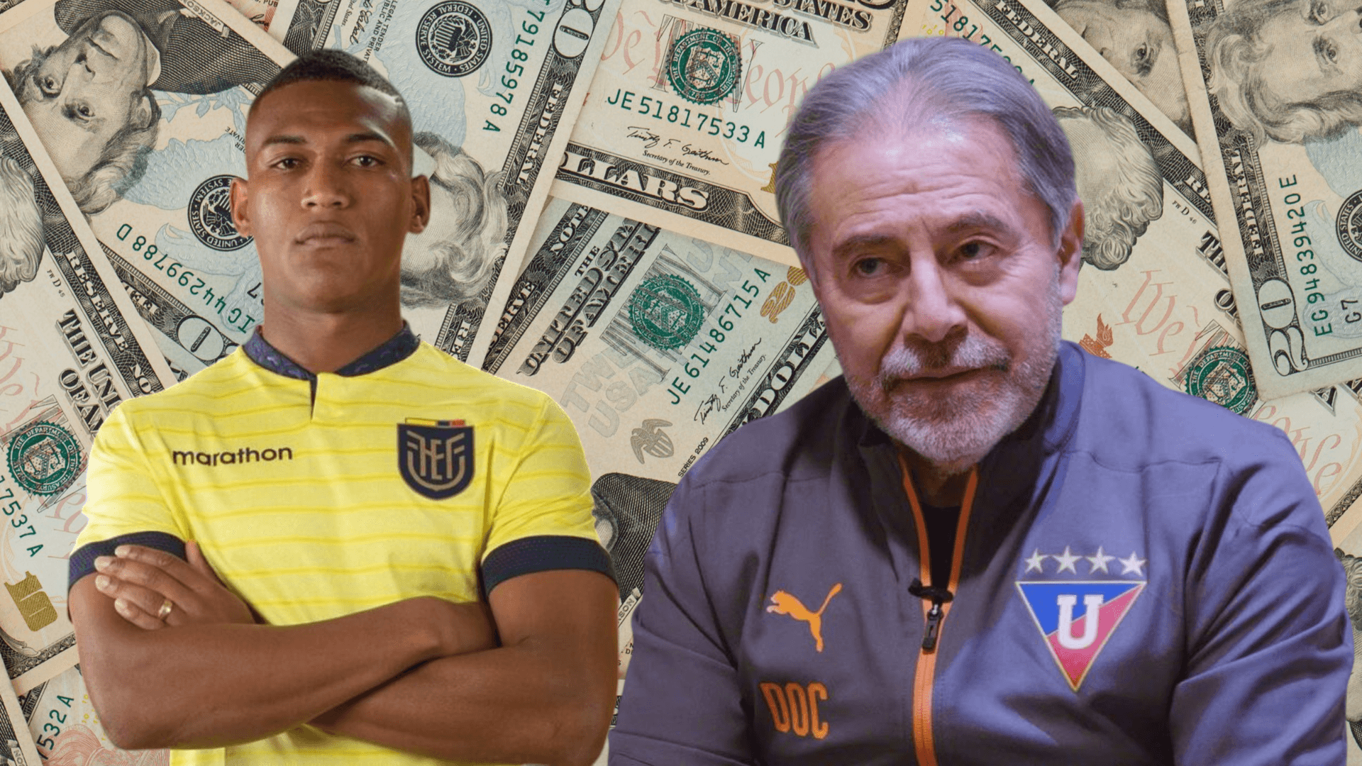 Isaac Álvarez y Carlos Gruezo (Foto tomada de: La Tri/Liga de Quito/Forbes)