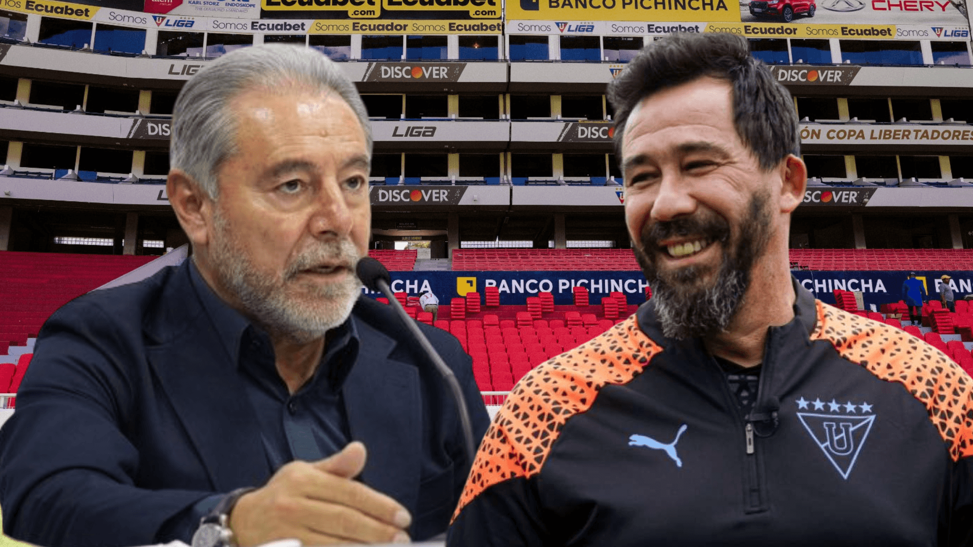 Isaac Álvarez y Pablo Sánchez (Foto tomada de: Liga de Quito)