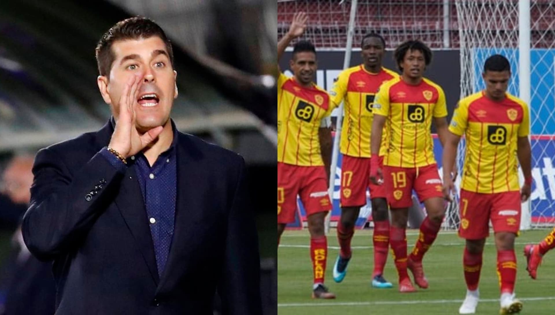 Ismael Rescalvo habló luego del partido contra Aucas en el estadio Gonzalo Pozo Ripalda