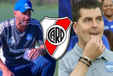 Ismael Rescalvo se enfrentó en la Copa Libertadores a River Plate y así le fue al ex entrenador de Emelec