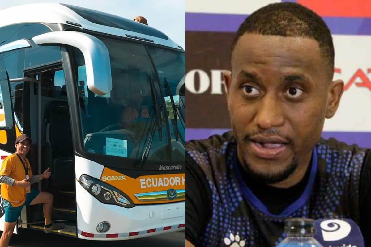 Jaime Ayoví, junto al resto de sus compañeros tuvieron que viajar en un pequeño bus del cual reaccionó el delantero, pero conoce como le recompensaron junto a sus compañeros