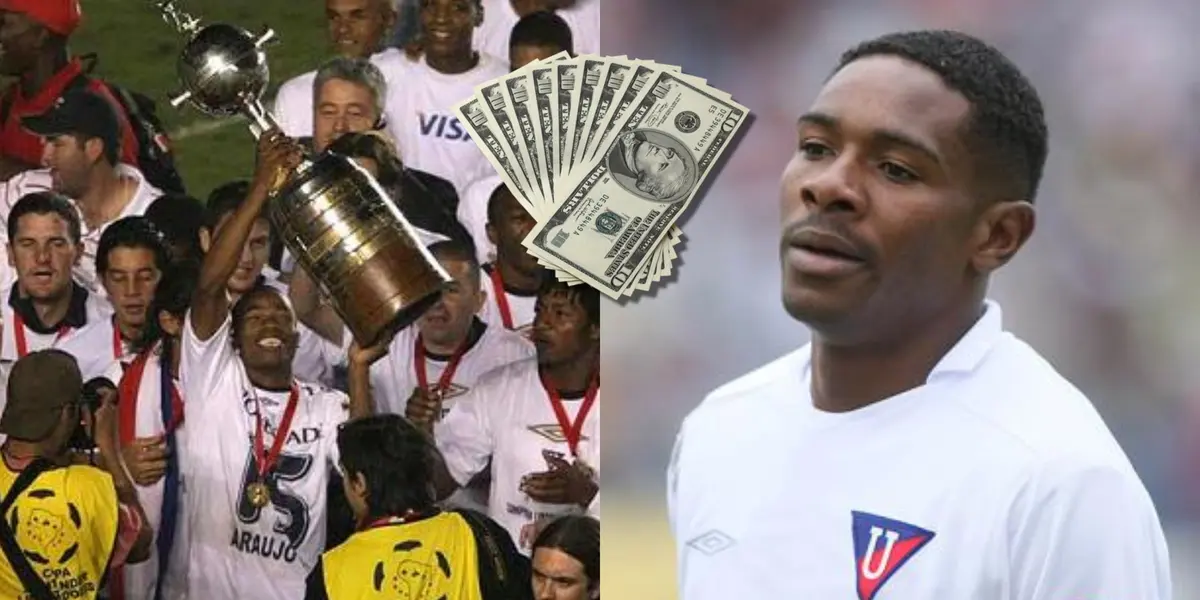 Jairo Campos tiene un nuevo trabajo donde gana 120 dólares. El defensa fue campeón de la Libertadores con Liga de Quito