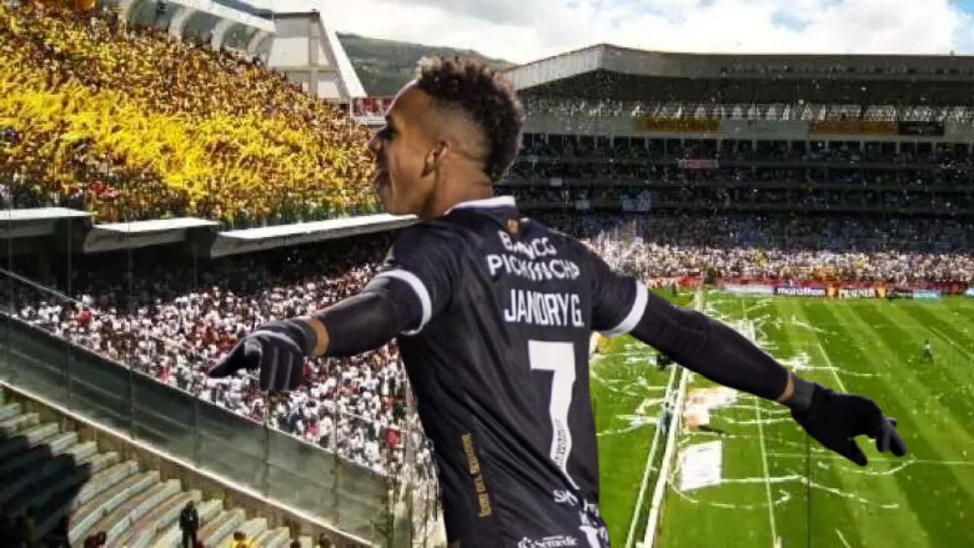 Jandry Gómez y Estadio Rodrigo Paz Delgado / Foto de: El Futbolero Ecuador