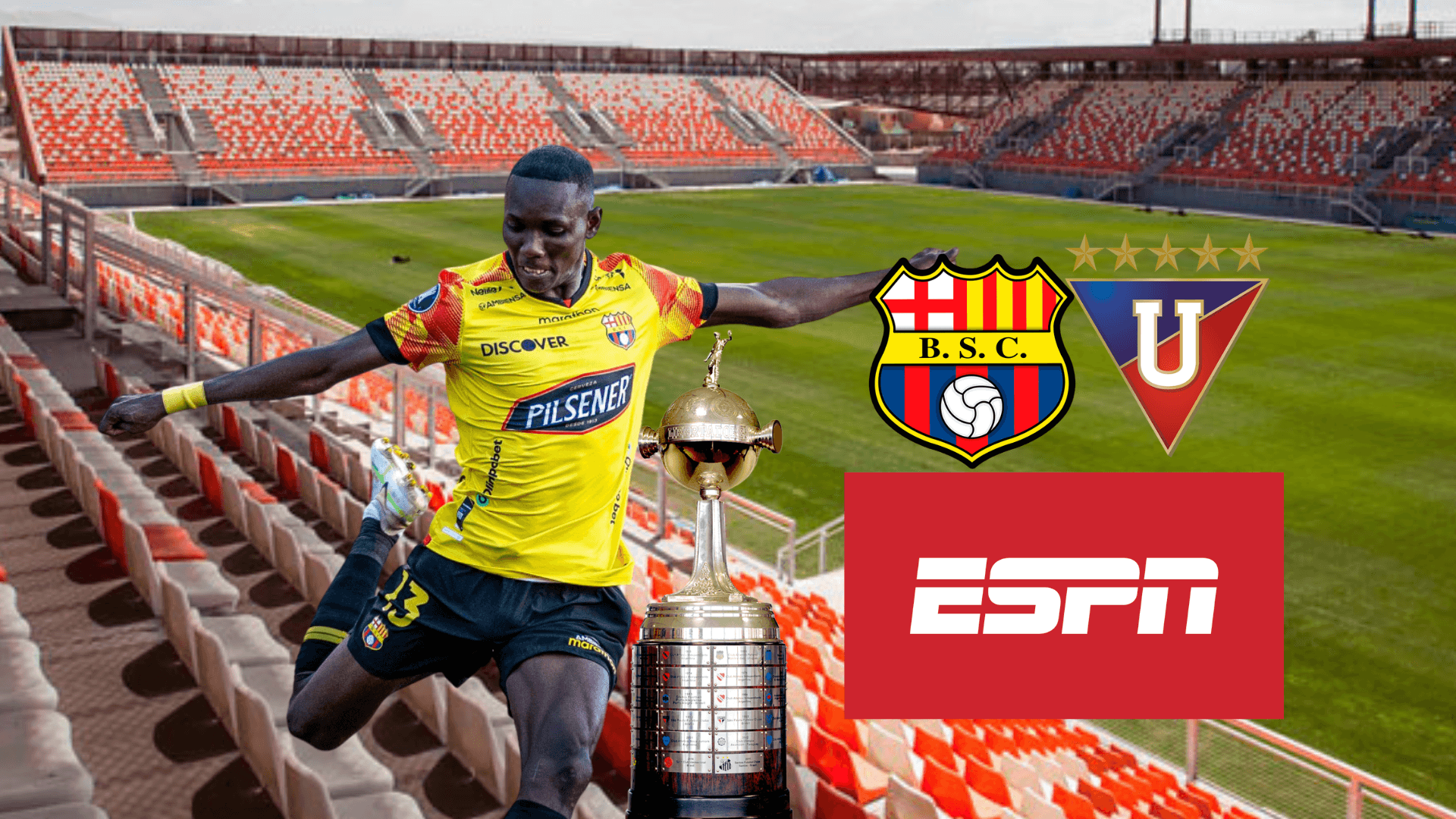 Janner Corozo en juego, en el partido de BSC hablaron de Liga de Quito en ESPN