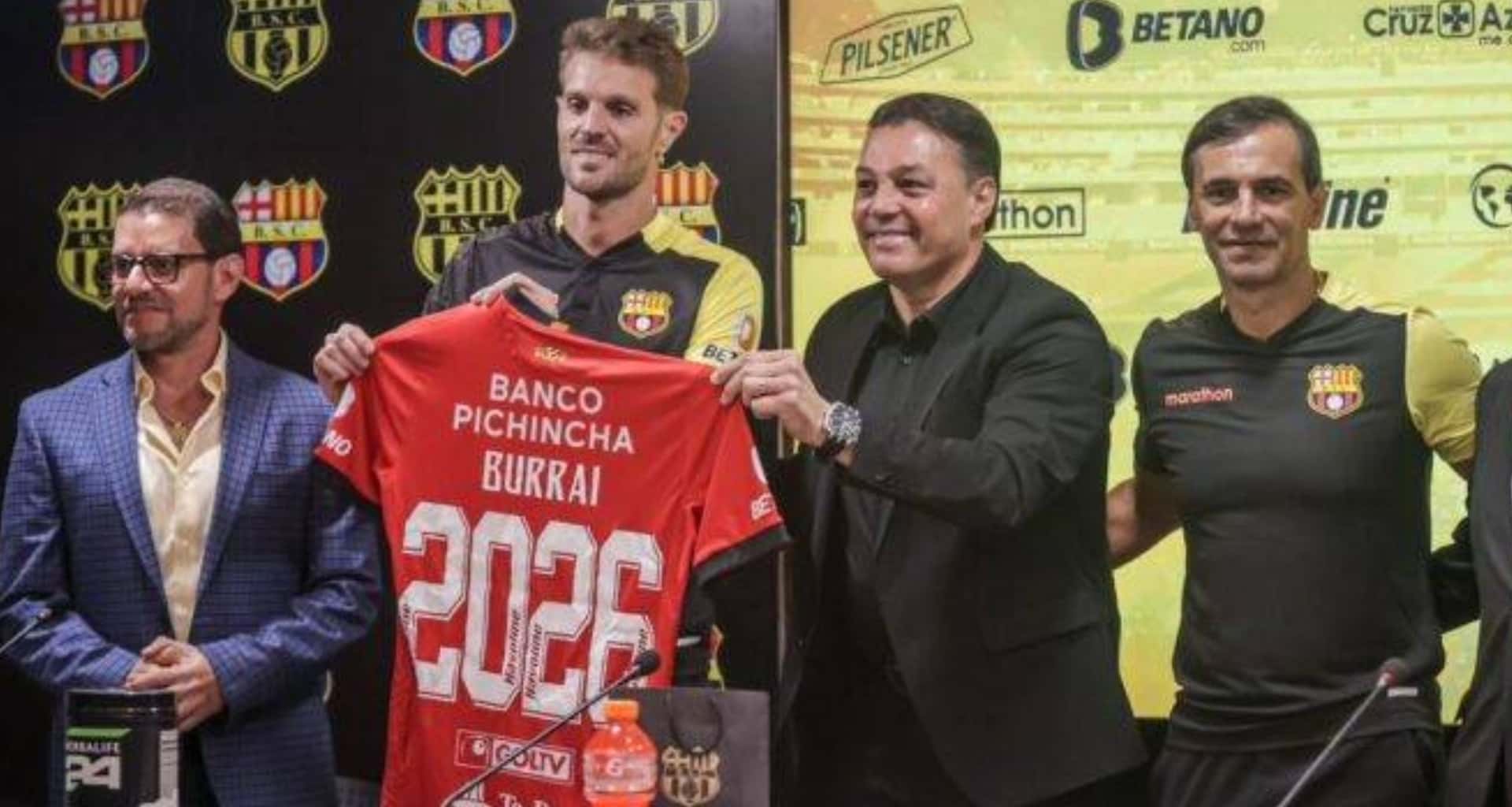 Javier Burrai es el mejor elemento que tiene Barcelona SC en la actualidad
