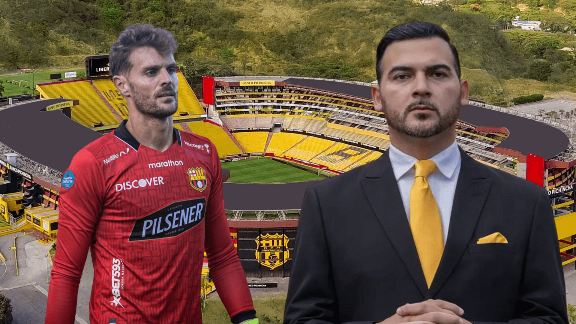 Javier Burrai y Antonio Álvarez (Foto tomada de: Barcelona SC/API)