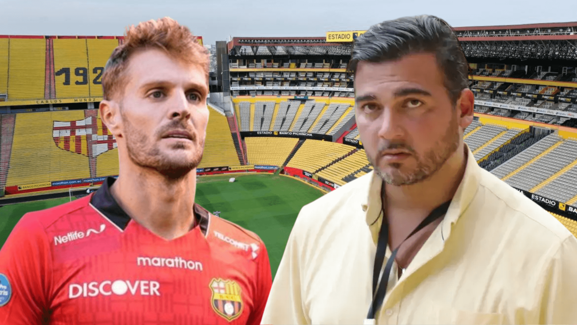 Javier Burrai y Antonio Álvarez (Foto tomada de: Barcelona SC/API)