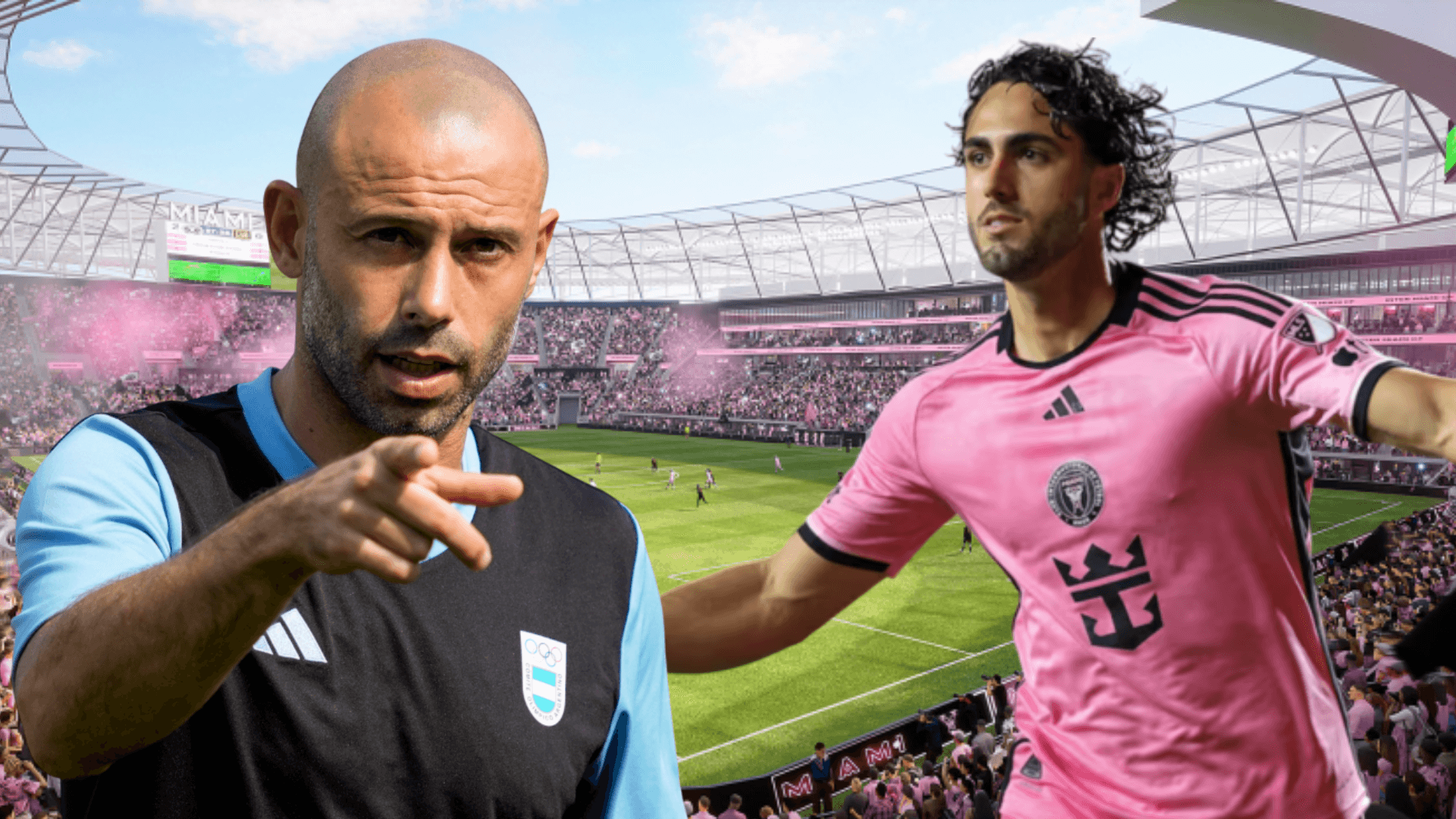 Javier Mascherano y Leonardo Campana (Foto tomada de: MLS/Inter Miami/Sports)