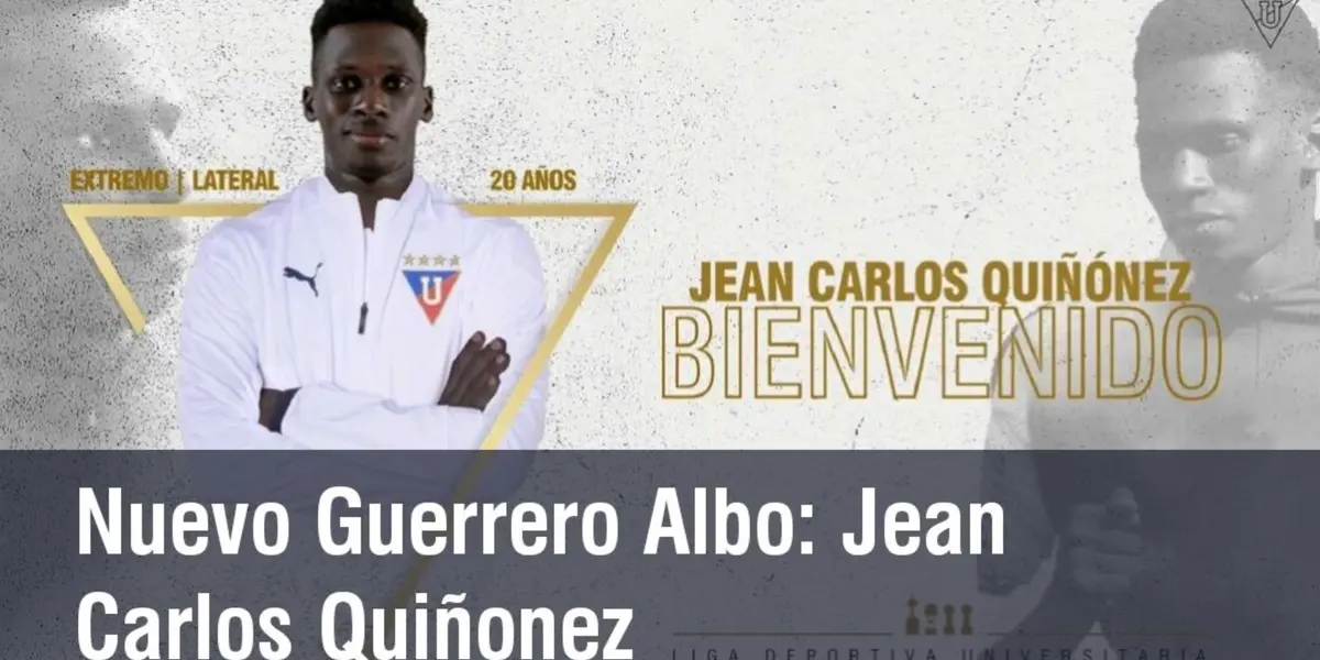 Jean Carlos Quiñónez fue presentado como nuevo refuerzo de Liga de Quito. Es habilidoso con el balón pero en Brasil tuvo un problema de salud
