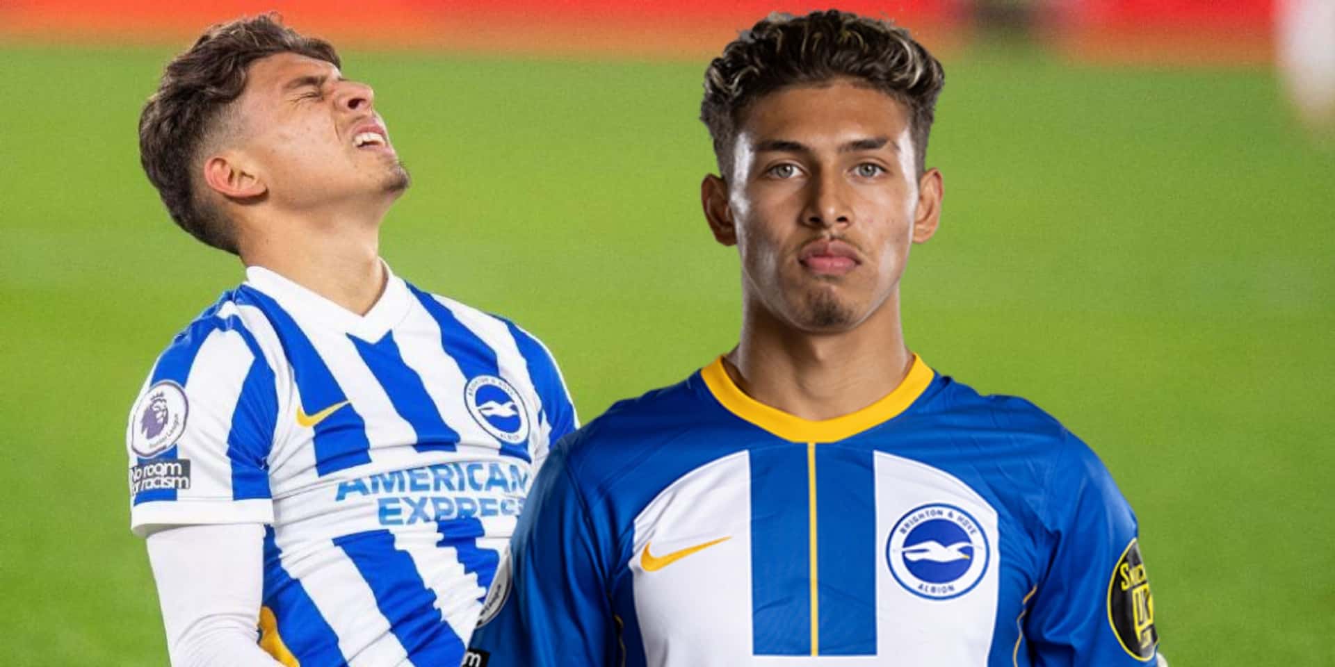 Jeremy Sarmiento recibió un golpe bajo por parte del Brighton