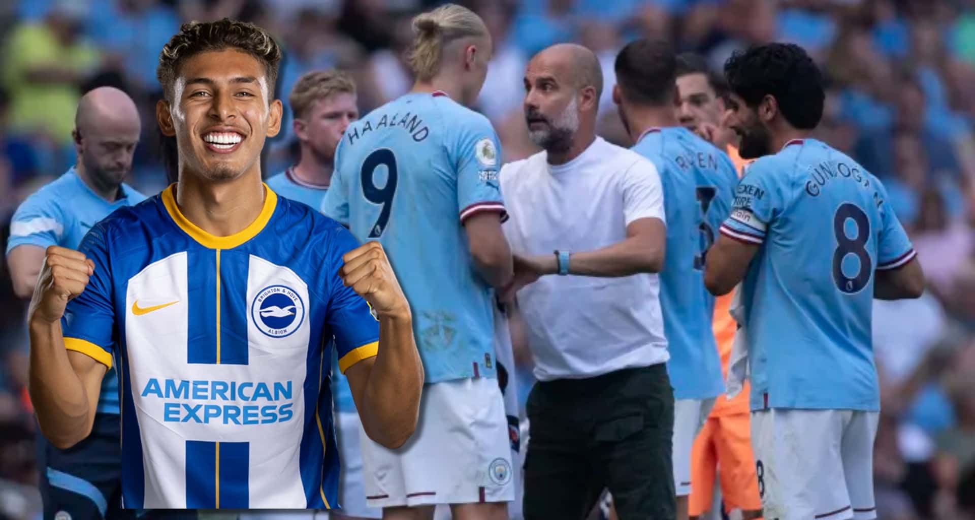 Jeremy Sarmiento tuvo su oportunidad contra Manchester City y demostró que tiene calidad con el balón, dejó en el suelo a crack del equipo contrario