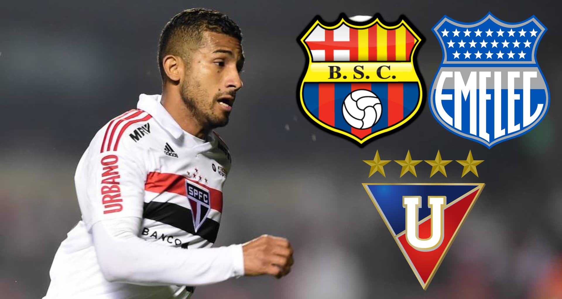 Joao Rojas es uno de los jugadores que parece tiene las puertas cerradas en Sao Paulo por lo que puede regresar a Ecuador, a alguno de los grandes equipos