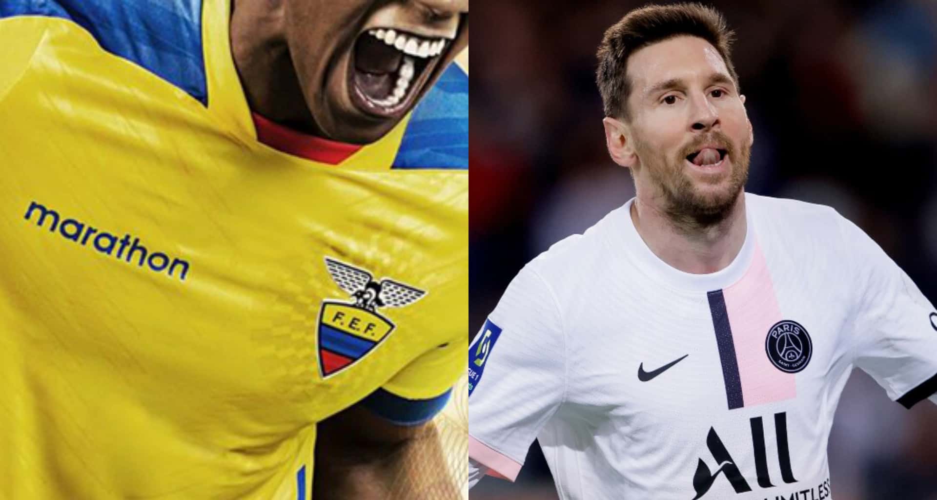 Joffre Guerrón, entre su colección de camisetas, tiene una de Lionel Messi, de un partido inolvidable para la Pulga