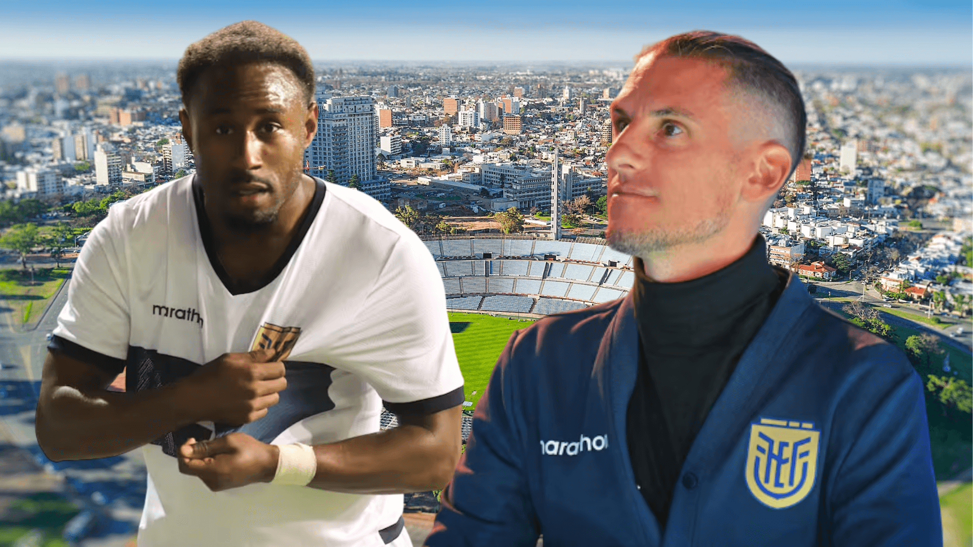 John Yeboah y Sebastián Beccacece (Foto tomada de: Dayslnn/La Tri/API)