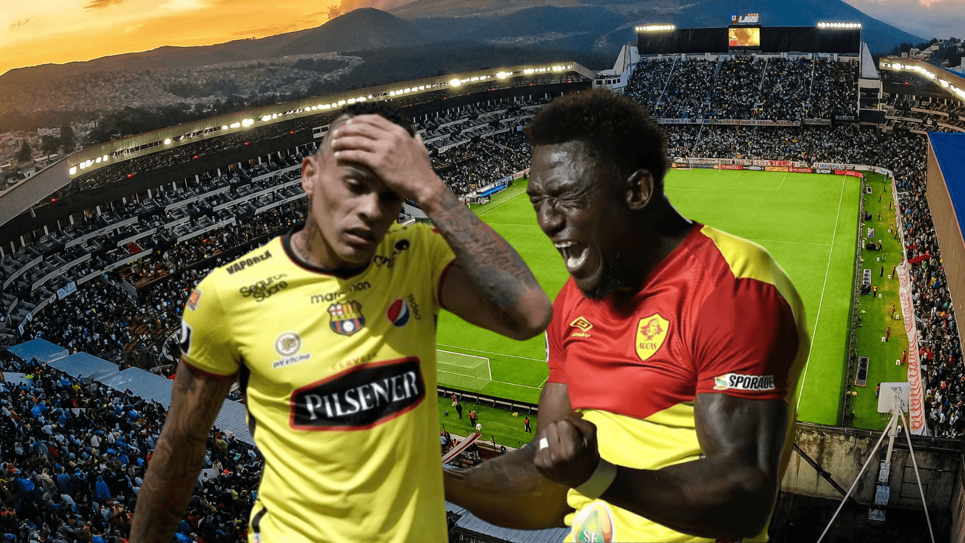Jonathan Álvez se lamenta mientras Roberto Ordóñez está enojado