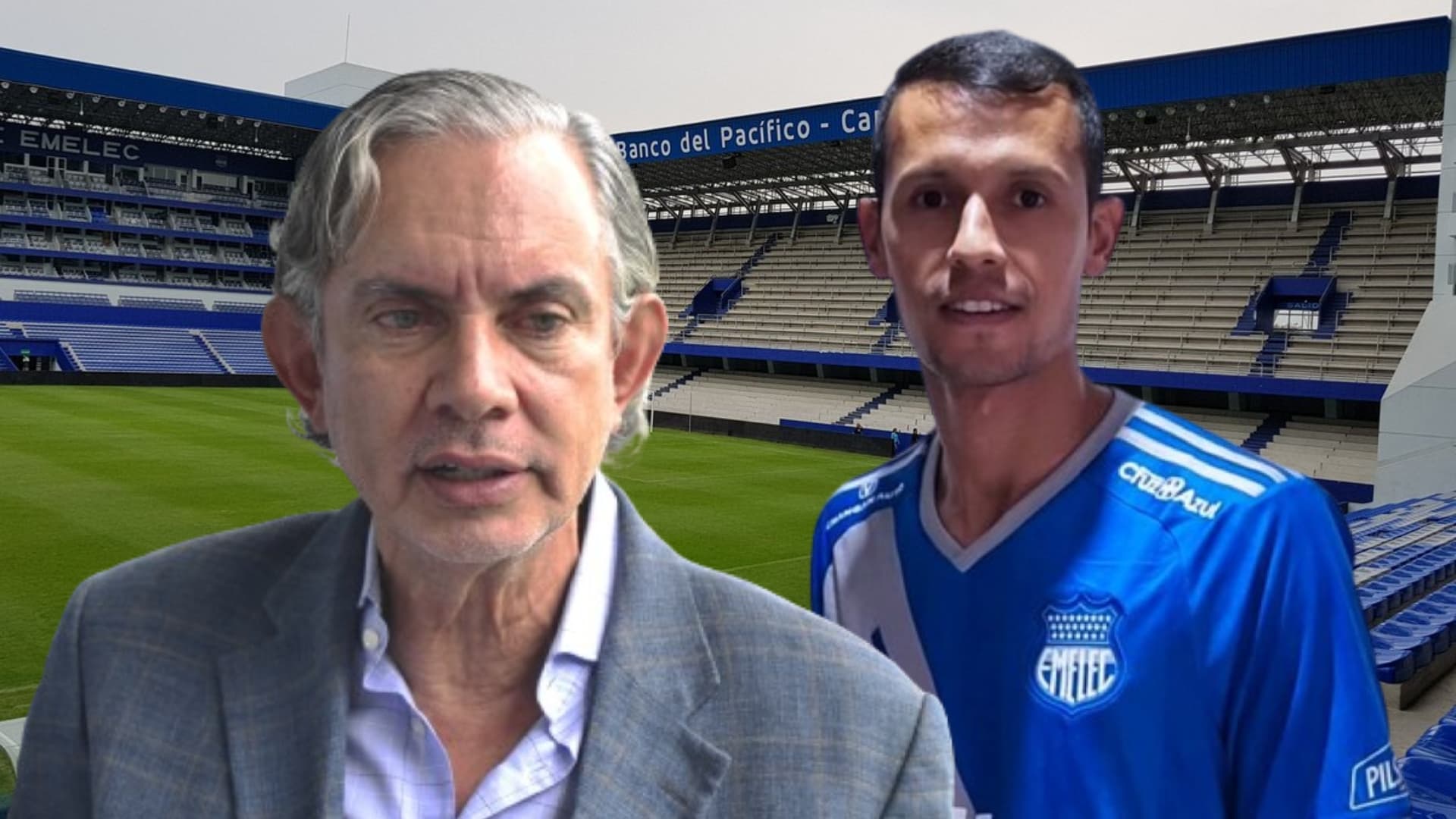 José Pileggi y Andrés Ricaurte (Foto tomada de: El Universo/Emelec)