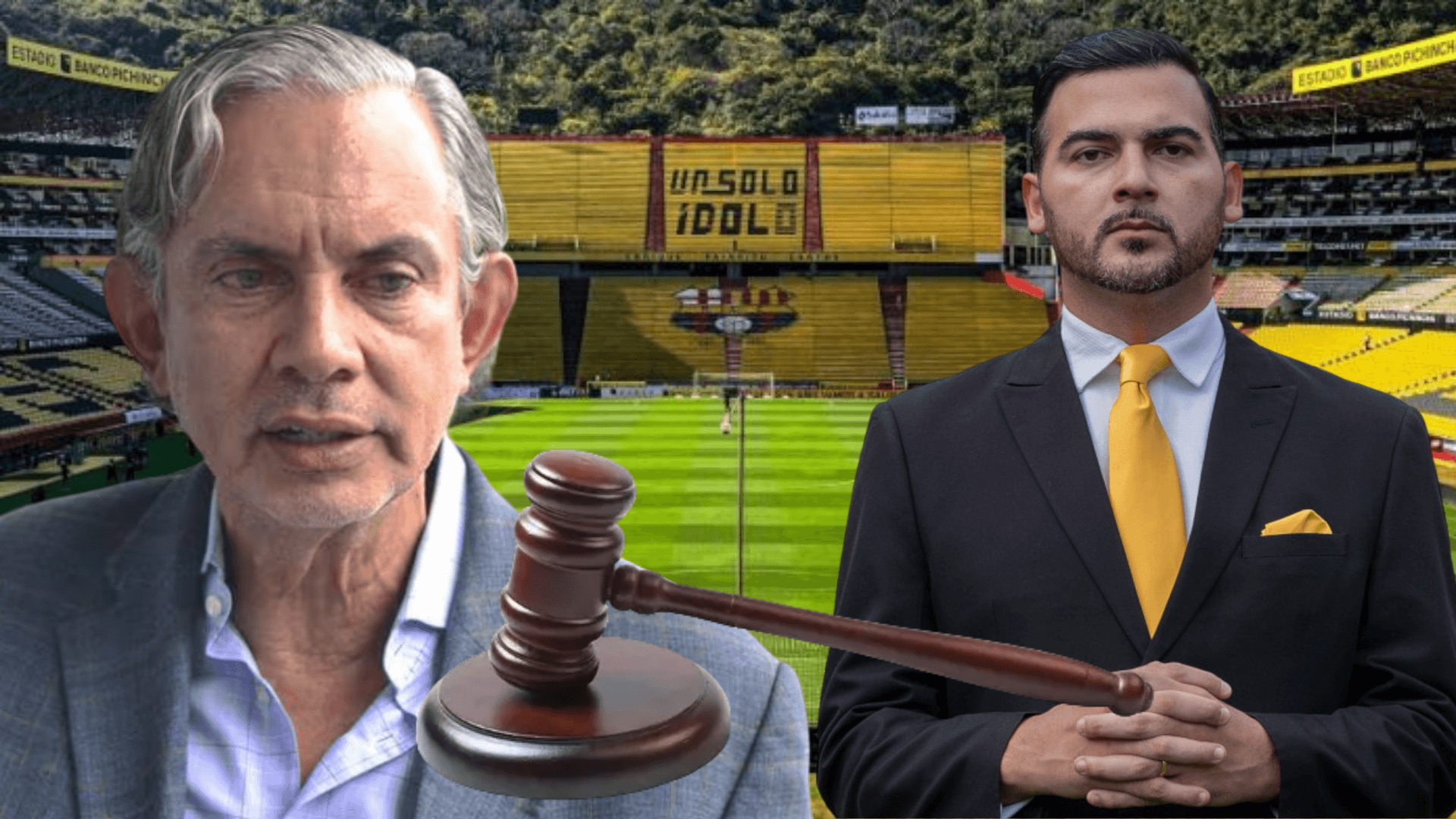 José Pileggi y Antonio Álvarez (Foto tomada de: Barcelona SC/El Universo/API/Mercado Libre)