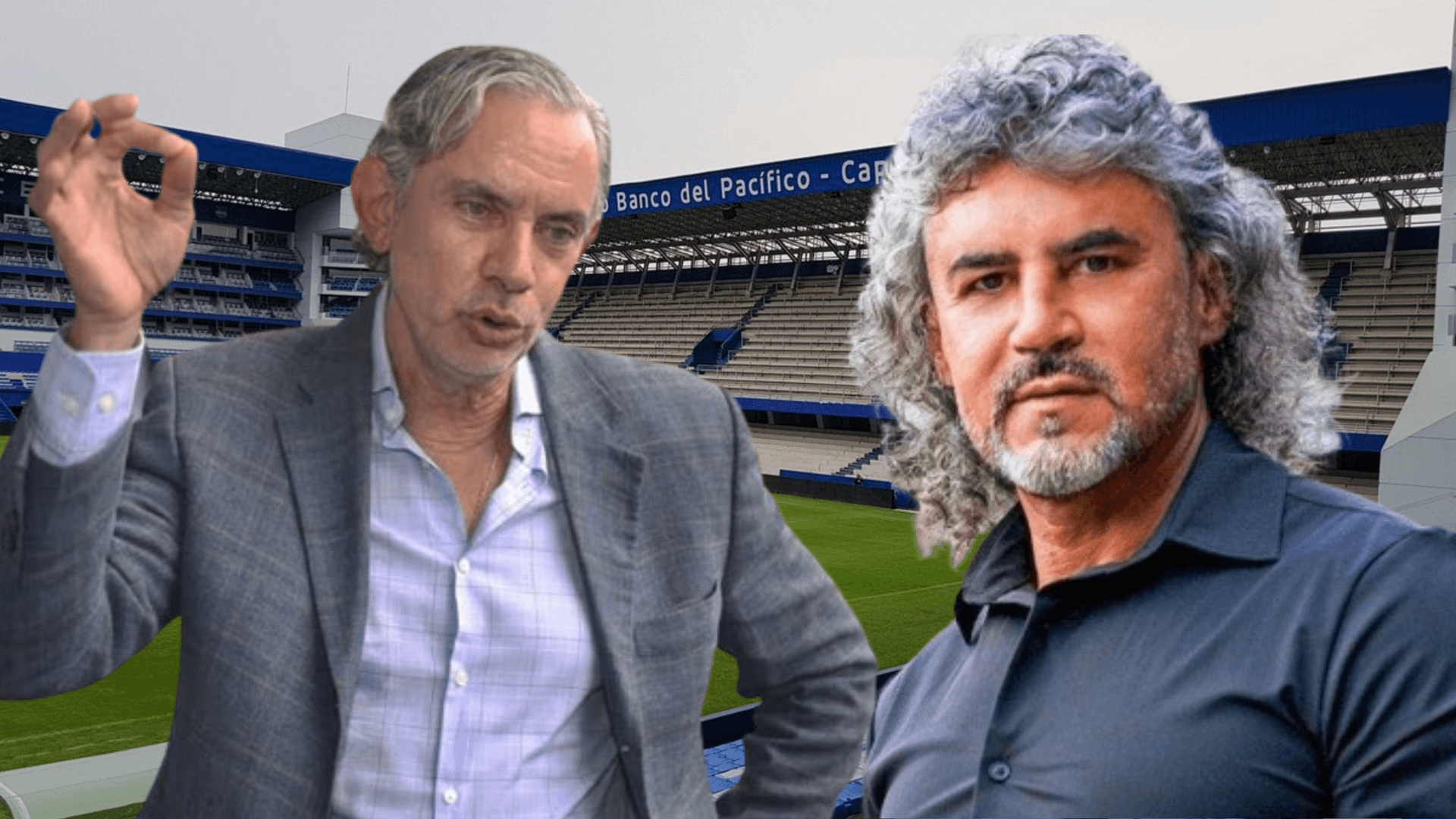 José Pileggi y Leonel Álvarez (Foto tomada de: El Universo/Leonel Álvarez)