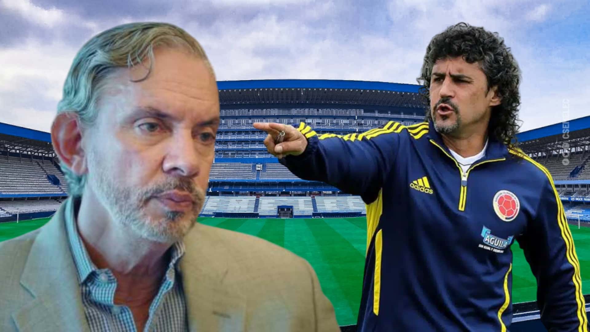 José Pileggi y Leonel Álvarez (Foto tomada de: Emelec/90 Minutos/Vistazo)