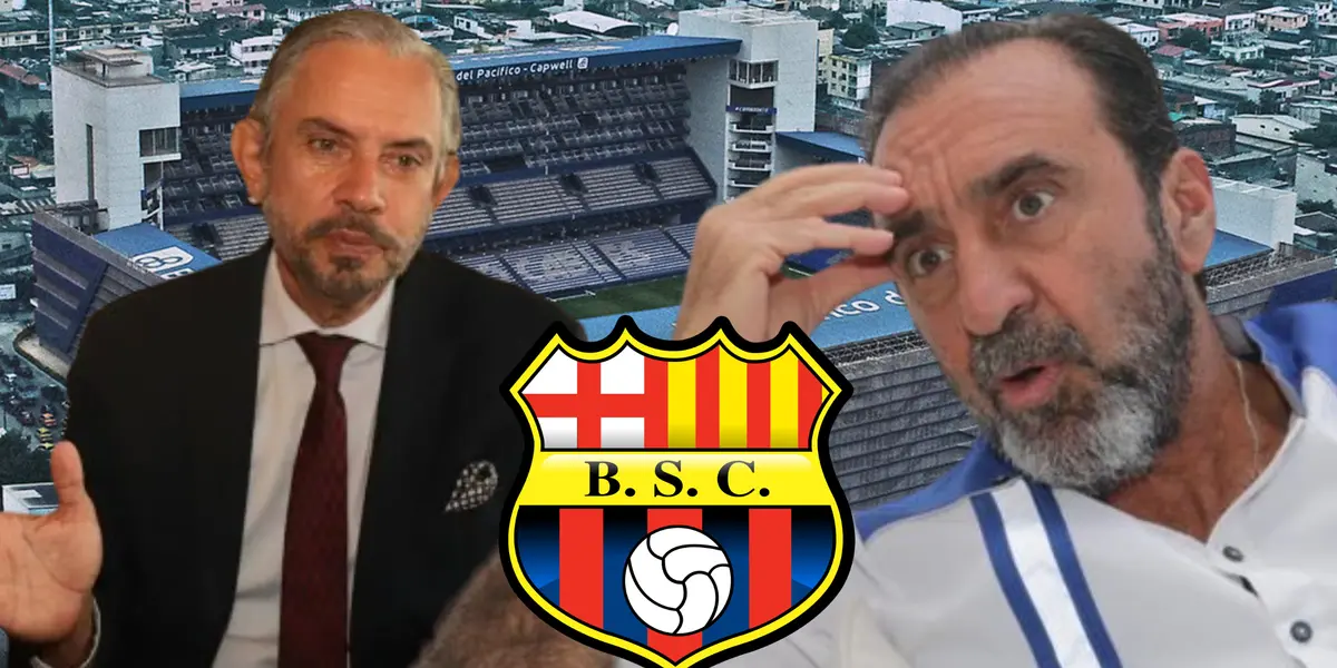 José Pileggi y su error de novato con Barcelona SC (Foto tomada de: Wikipedia/El Universo/Expreso)