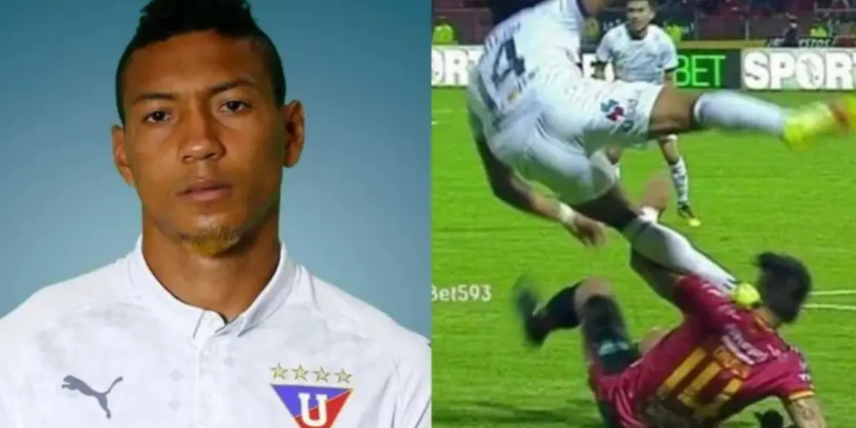 José Quintero fue expulsado en el primer partido de Liga de Quito y ahora luce irreconocible