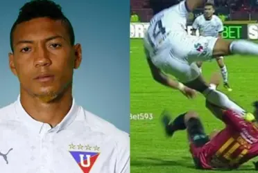 José Quintero fue expulsado en el primer partido de Liga de Quito y ahora luce irreconocible