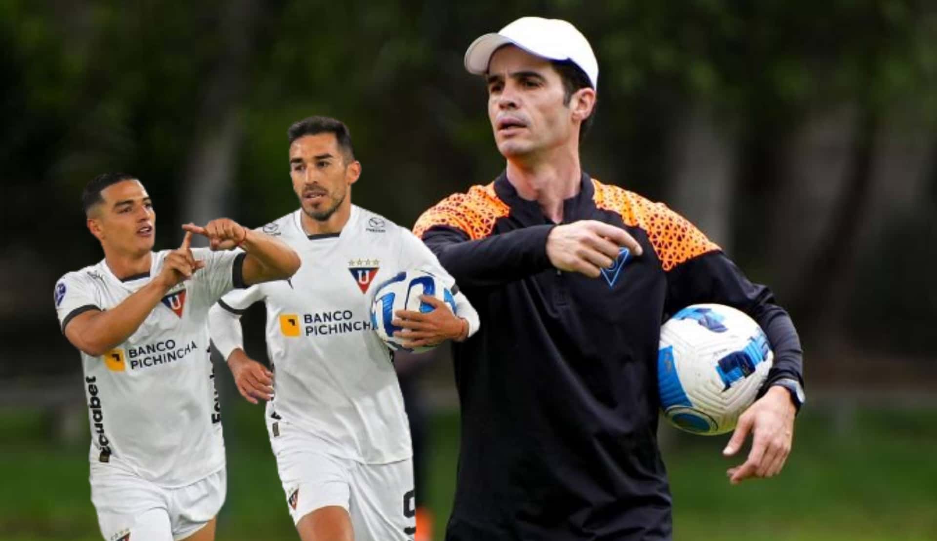 Josep Alcácer brindó una conferencia de prensa de cara al duelo de LDU. FOTO: Gamavisión Ecaudor