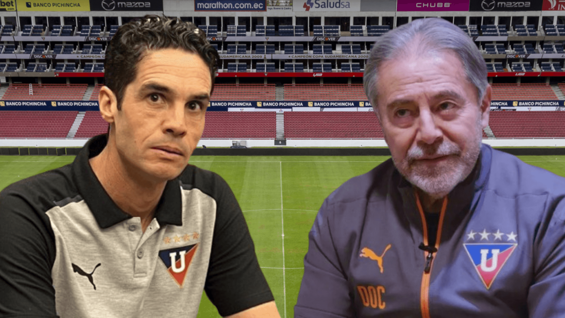 Josep Alcácer e Isaac Álvarez en Casa Blanca (Foto tomada de: Primicias/La Red/Liga de Quito)