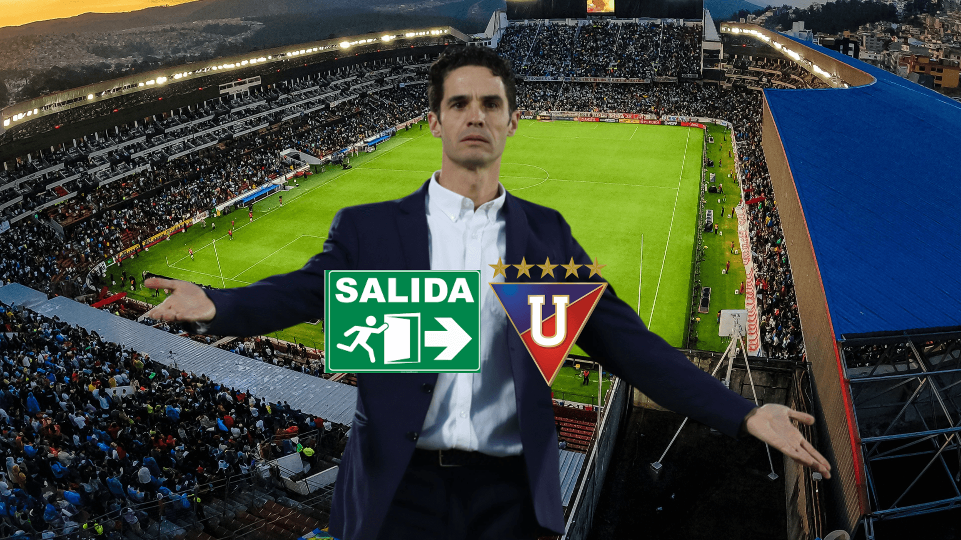 Josep Alcácer preocupado. Foto tomada de: Liga de Quito/PES Logos