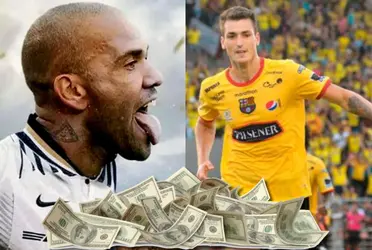 Juan Ignacio Dinenno, ex Barcelona SC, tiene un salario cercano a 1 millón, mira con el sueldo que llegará Dani Alves