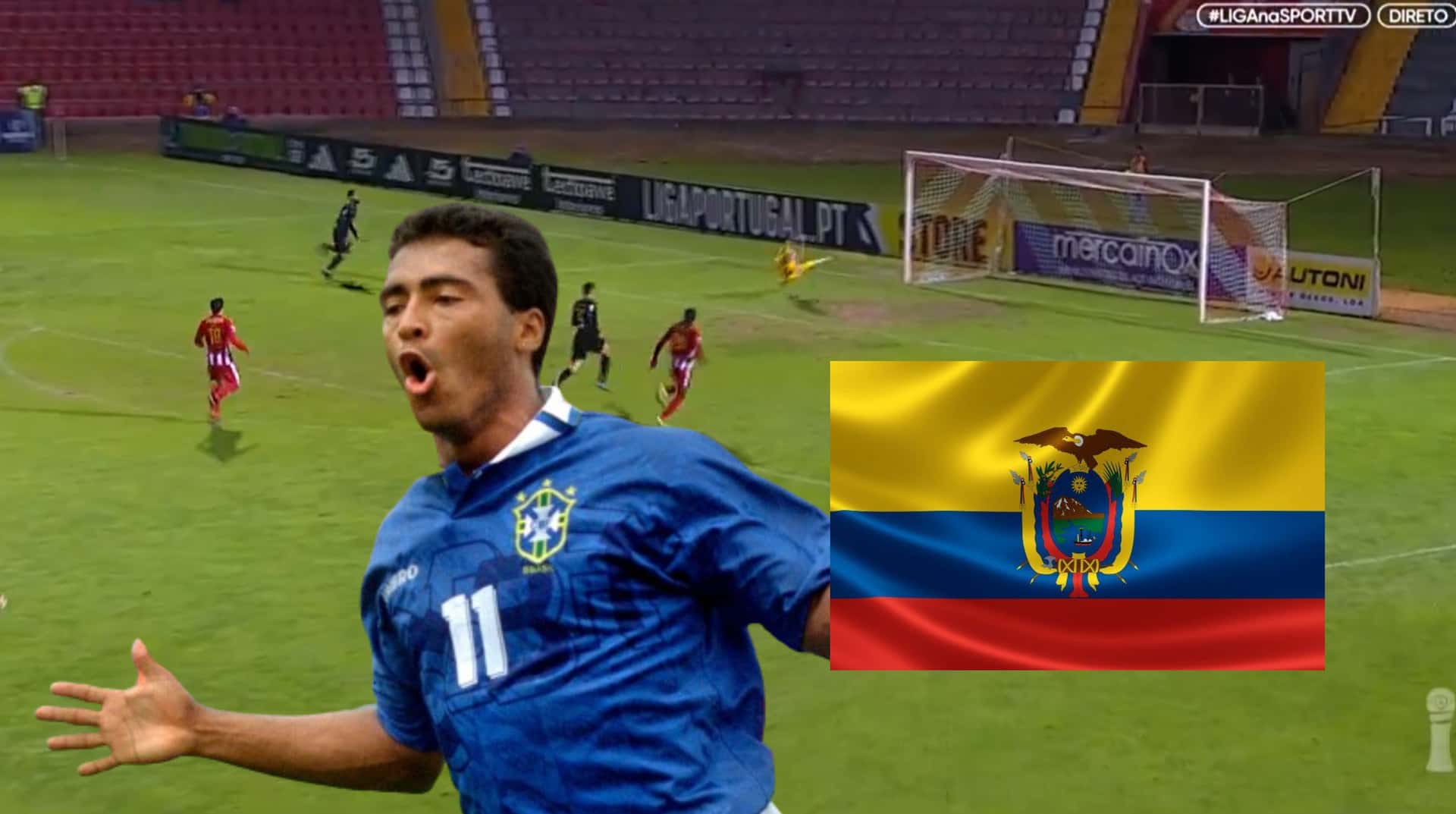 Jugador ecuatoriano que milita en Portugal, anotó un golazo, tal y como lo hacía el 'Chapulín'. FOTO: