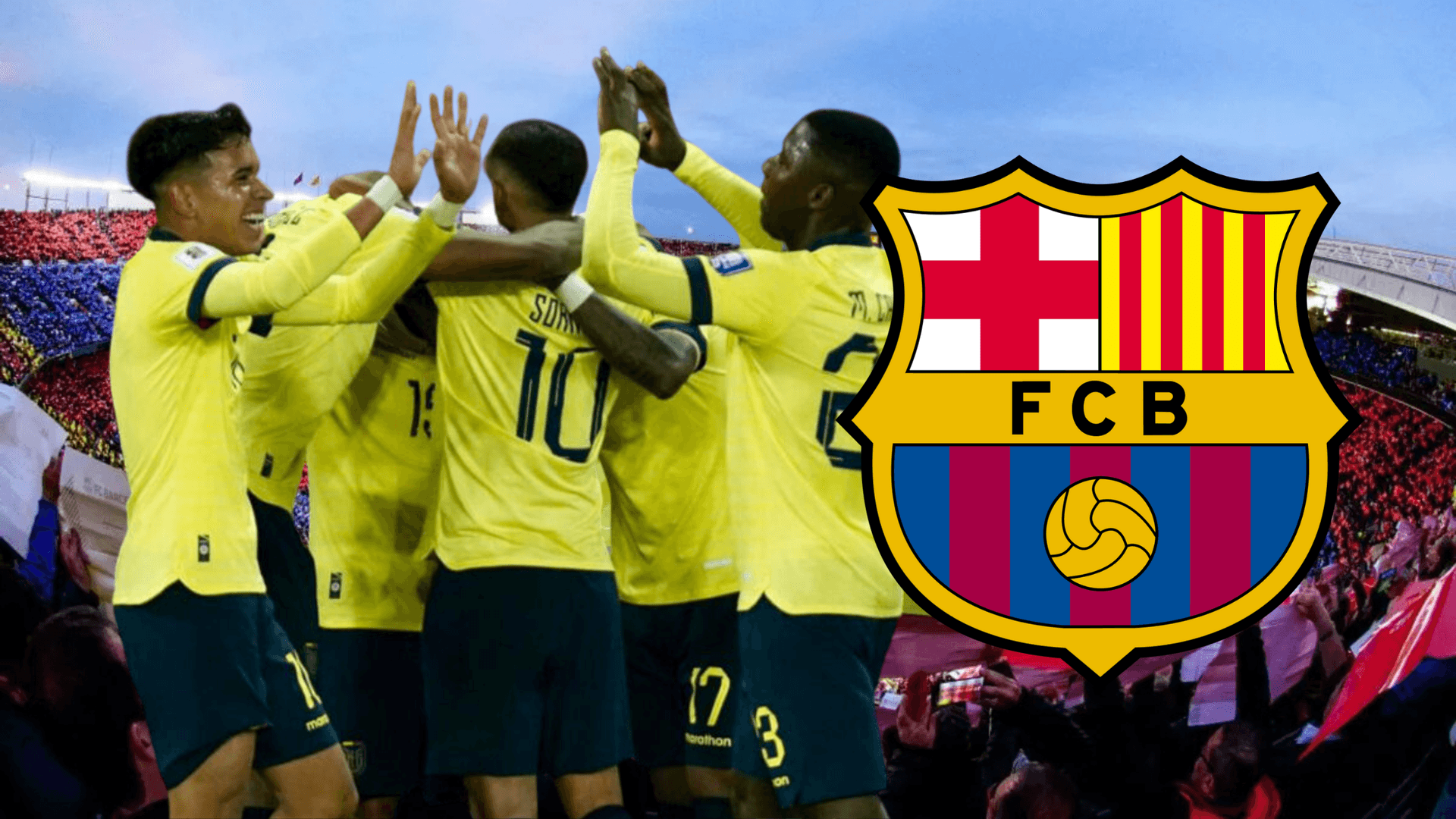 Jugadores de La Tri (Foto tomada de: FC Barcelona/La Tri/Wikipedia)