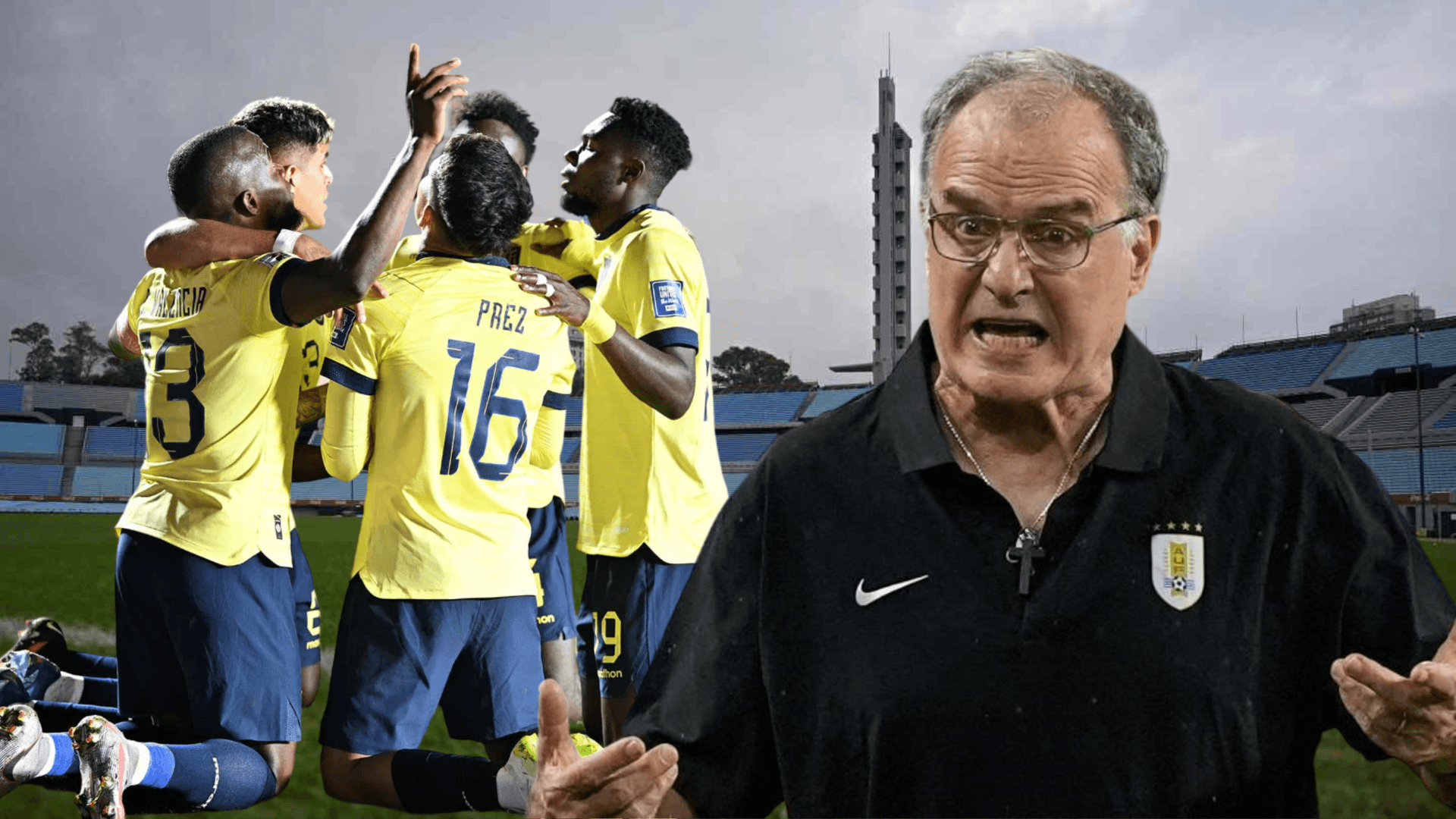 Jugadores de La Tri y Marcelo Bielsa (Foto tomada de: X/Copa América/AP)