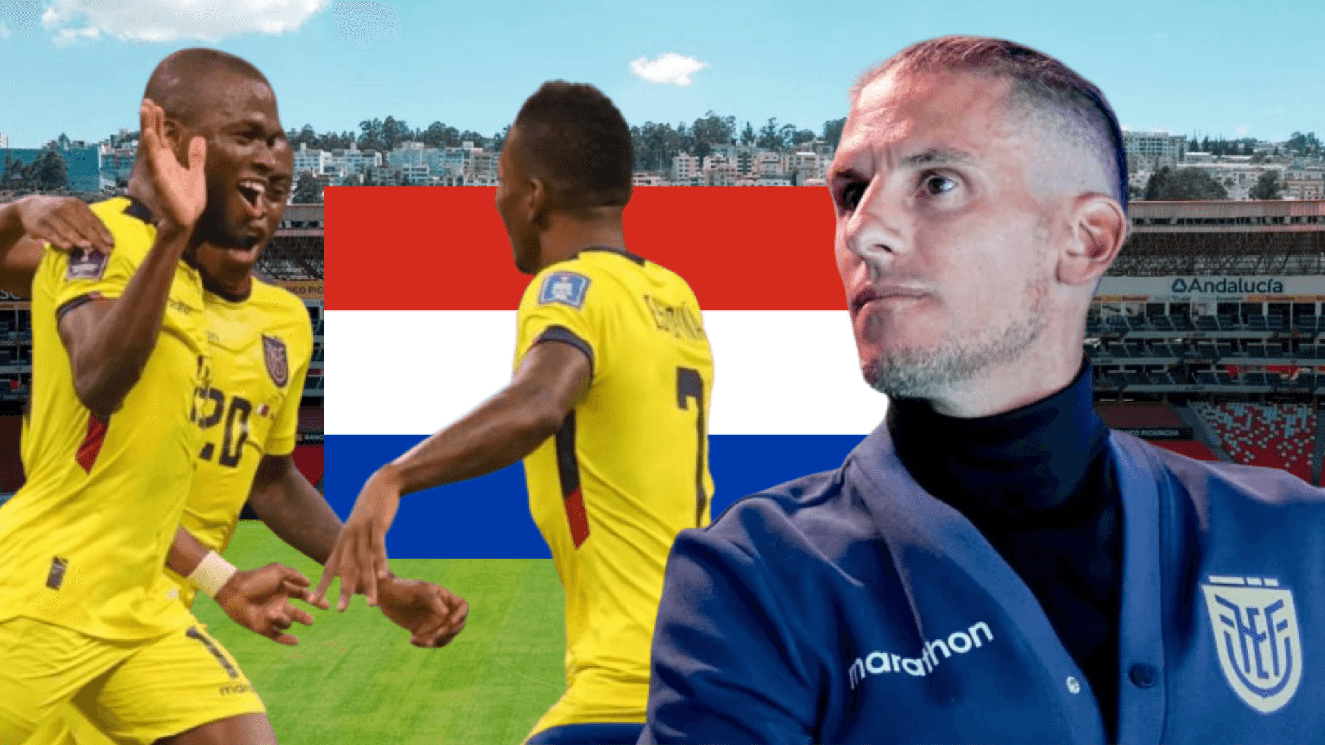 Jugadores de La Tri y Sebastián Beccacece (Foto tomada de: Liga de Quito/API/Wikipedia/La Tri)