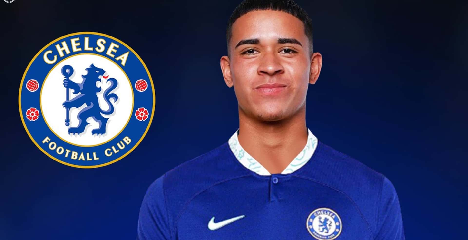 Kendry Páez con la camiseta de Chelsea.