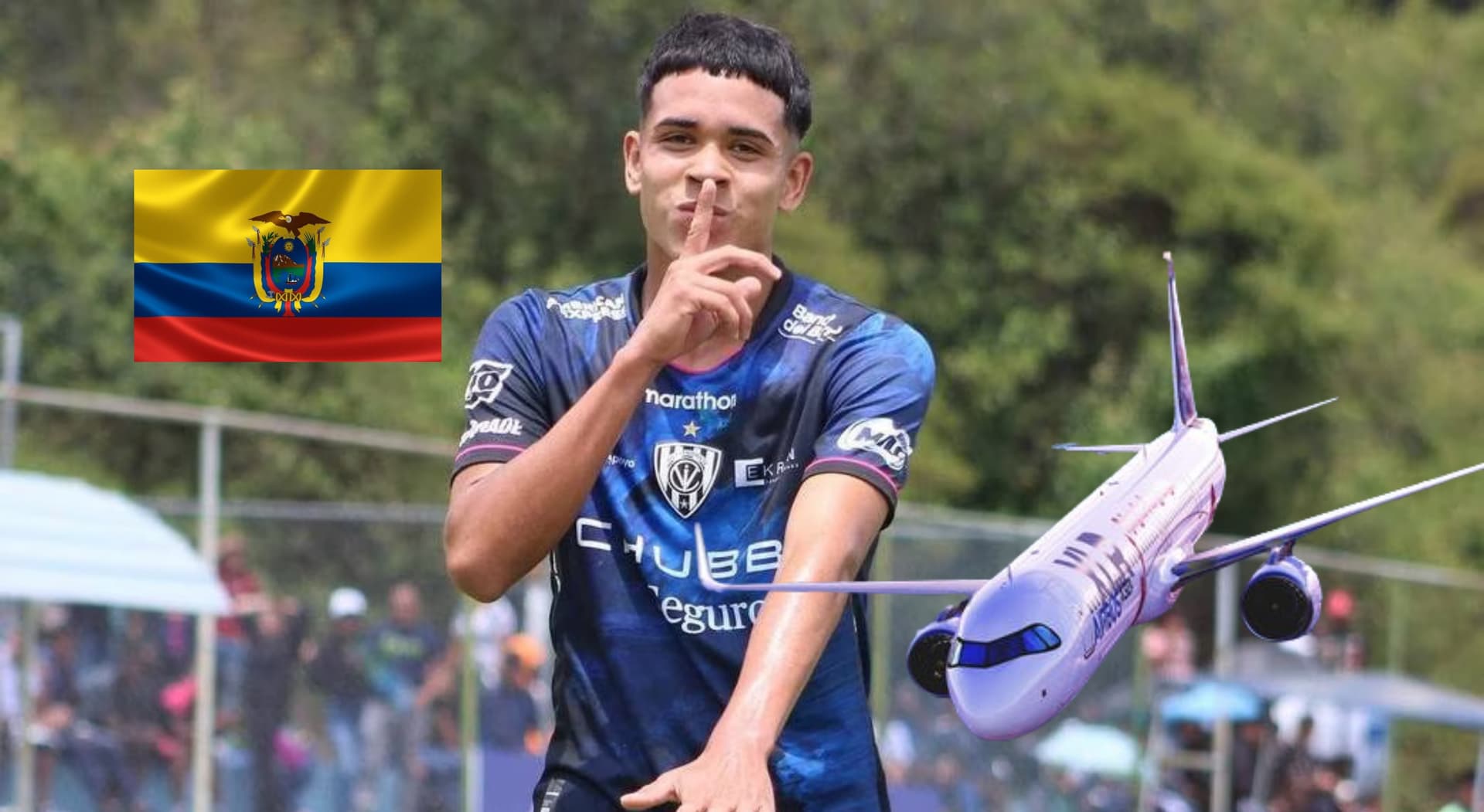 Kendry Páez con la camiseta de Independiente del Valle.