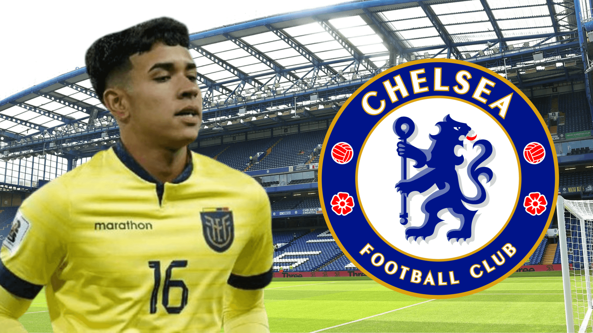 Kendry Páez en Stamford Bridge (Foto tomada de: Goal/Récord/Wikipedia)