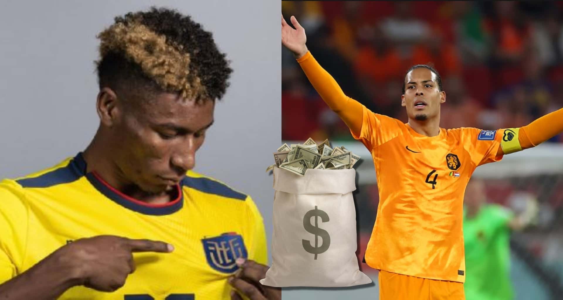 Kevin Rodríguez tuvo sus minutos en el cotejo entre Ecuador ante Países Bajos y no se achicó contra Virgil Van Dijk