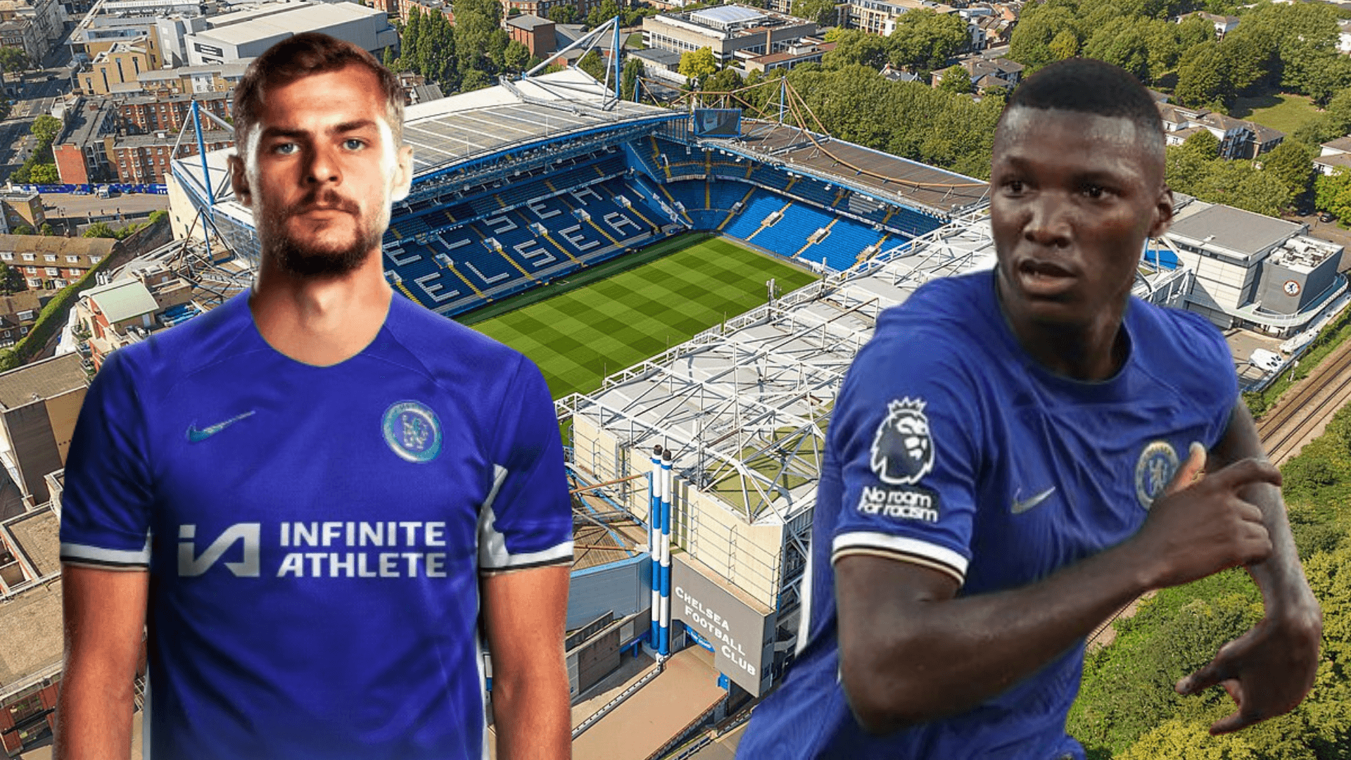 Kiernan Dewsbury-Hall y Moisés Caicedo (Foto tomada de: Wikipedia/Chelsea/Fabrizio Romano)