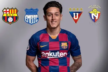Kike Saverio puede salir del FC Barcelona y en el único de Ecuador que tiene un vínculo es el Barcelona SC de Carlos Alfaro Moreno