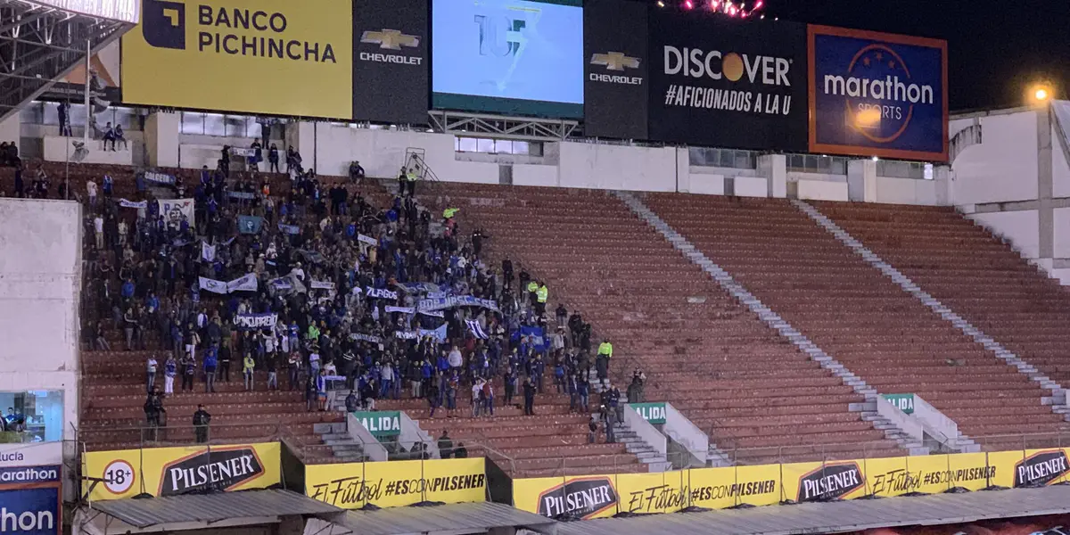 La bandeja sur alta no se llenó con hinchada de Emelec en el cotejo de Copa Ecuador