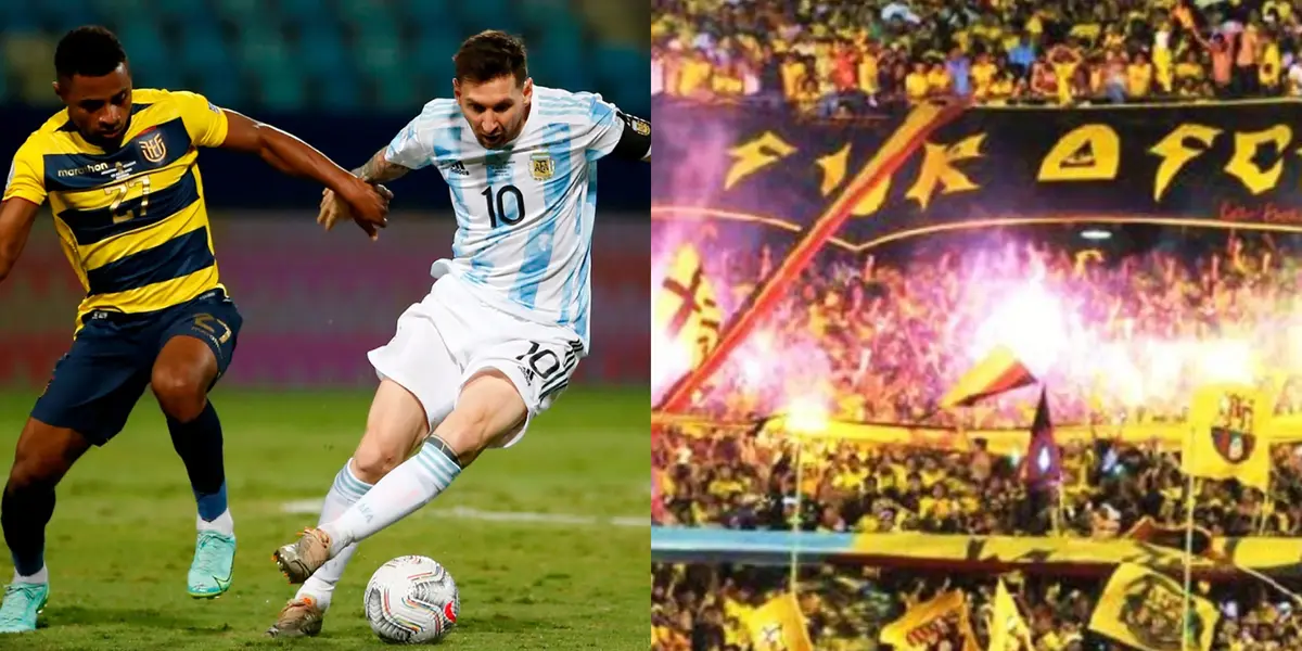 La barra de Barcelona SC se alista para alentar a la Tri en el partido de Ecuador y Argentina