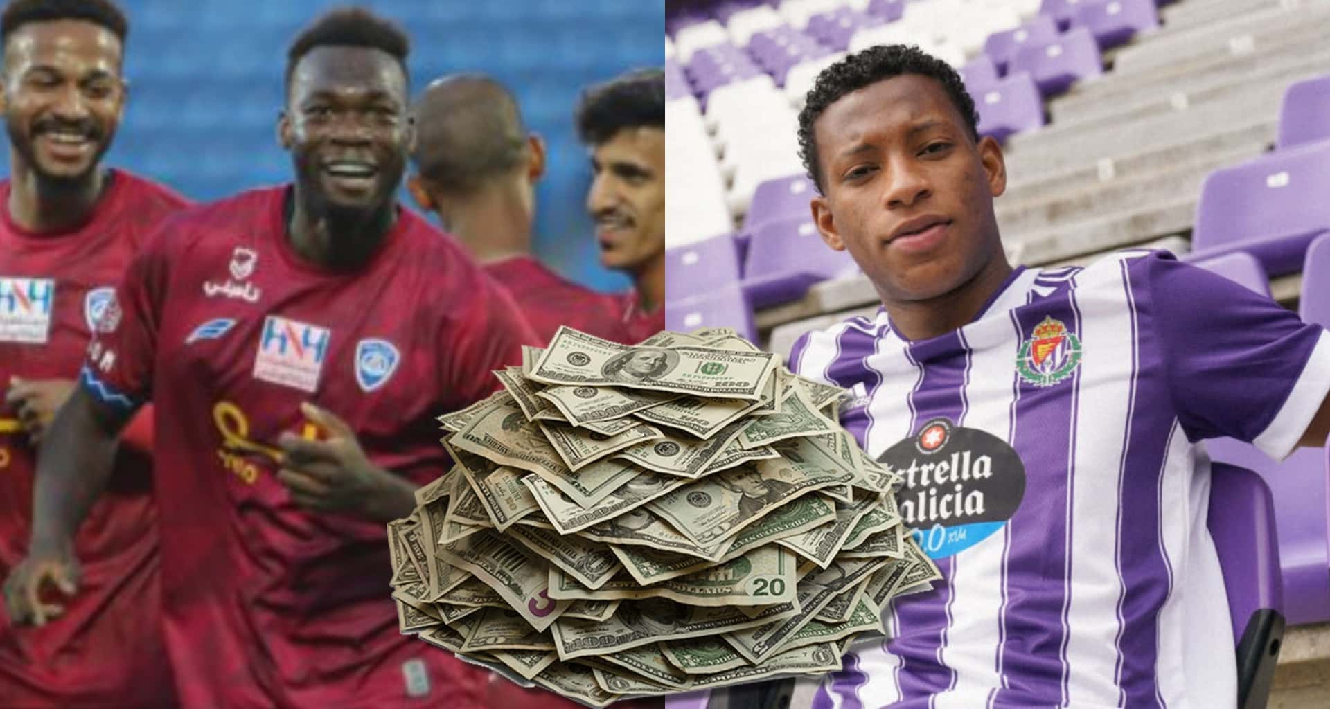 La diferencia de salarios entre Felipe Caicedo y Gonzalo Plata, ya que el uno se fue a Arabia, en cambio el otro prefirió seguir en Europa