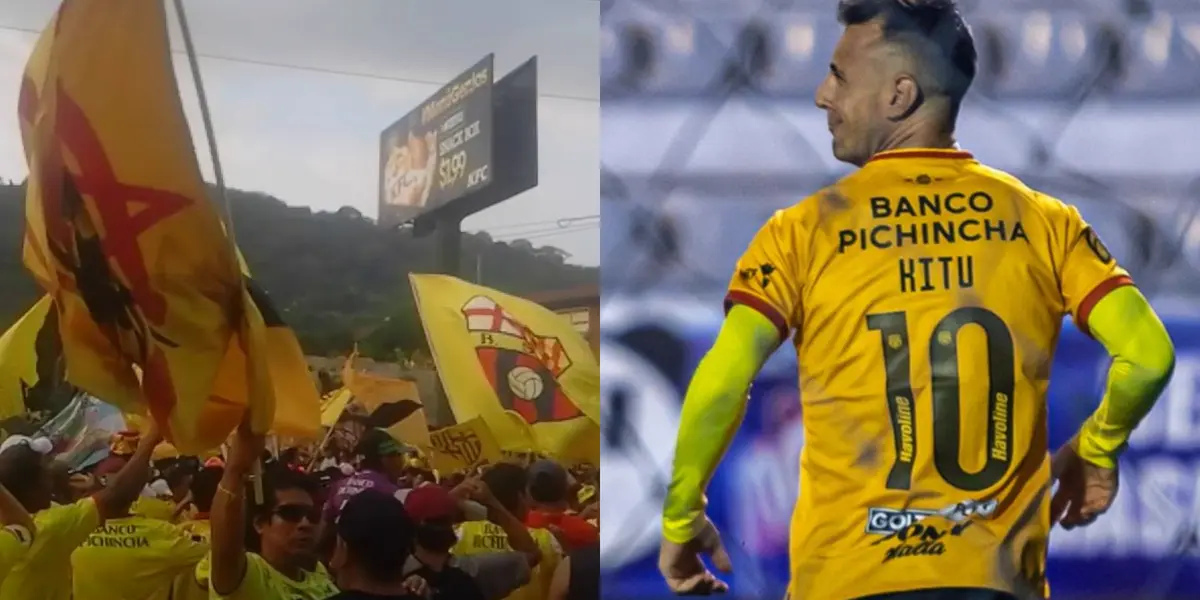 La hinchada de Barcelona SC se reunió en gran número a las afueras del estadio Monumental cantando hasta altas horas de la noche y por redes sociales Damián Díaz reaccionó con un mensaje para los seguidores