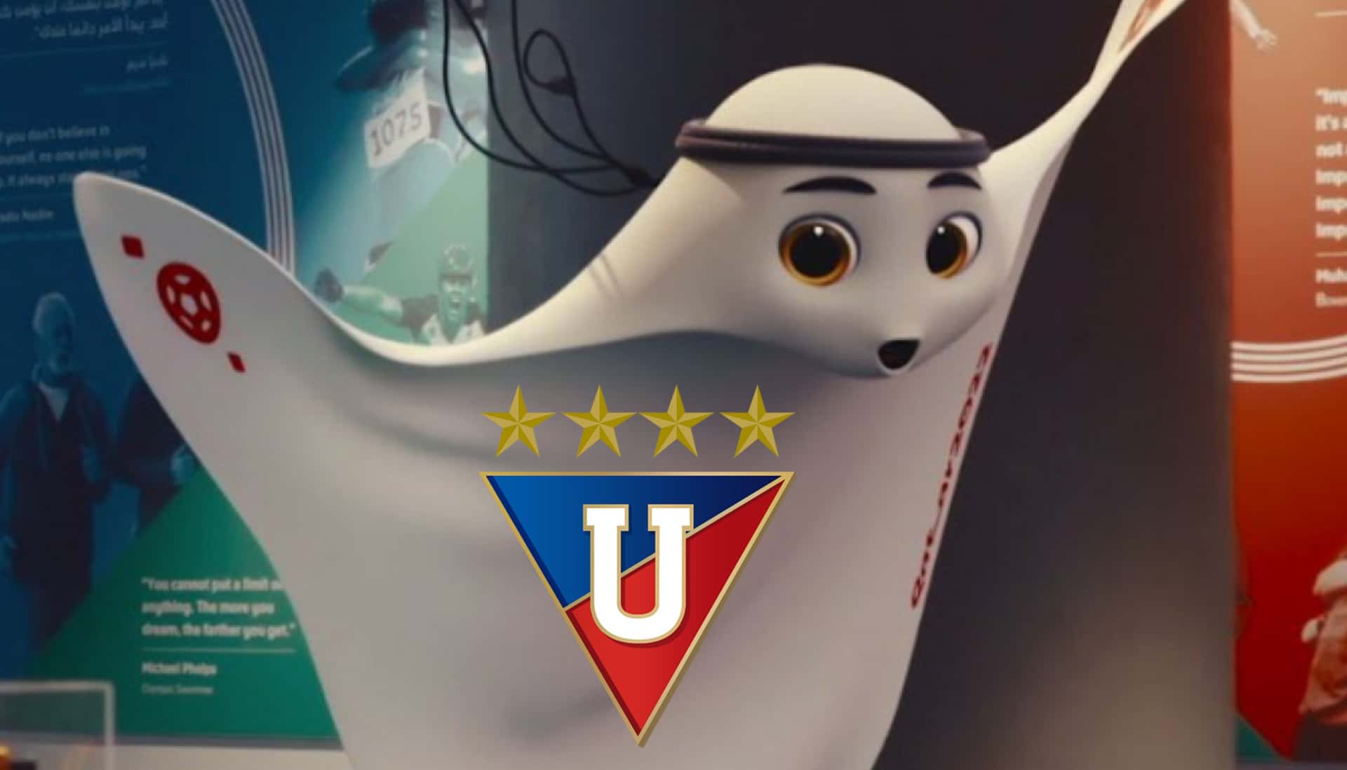 La nueva mascota del mundial fue tomada como burla para Liga de Quito, mira lo que dijeron
