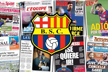 La prensa argentina felicitó a Barcelona SC por sus 97 años de vida institucional