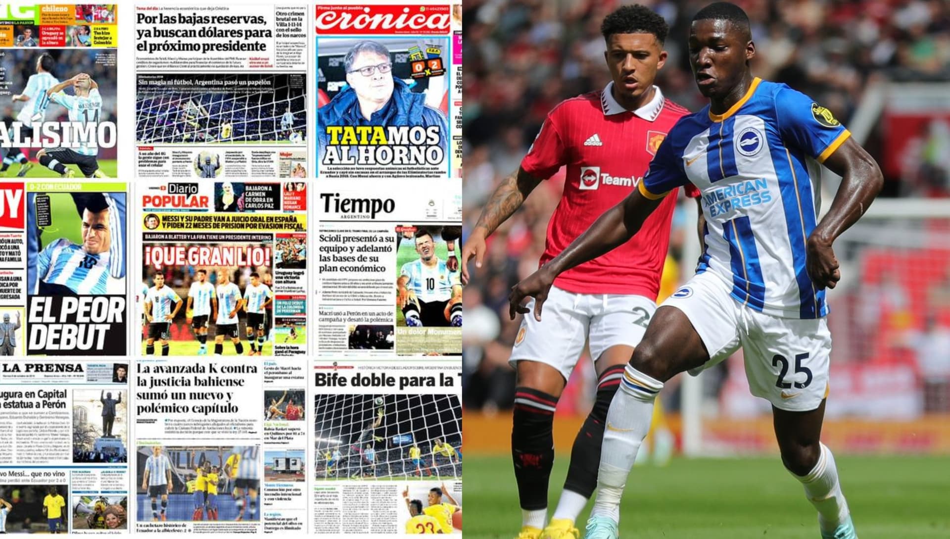 La prensa argentina se rindió a los pies del ecuatoriano que hizo nuevamente un gran partido