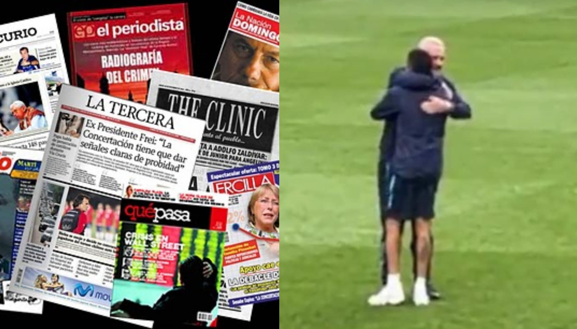 La prensa chilena se hizo eco del abrazo que le dio Gustavo Alfaro a Byron Castillo