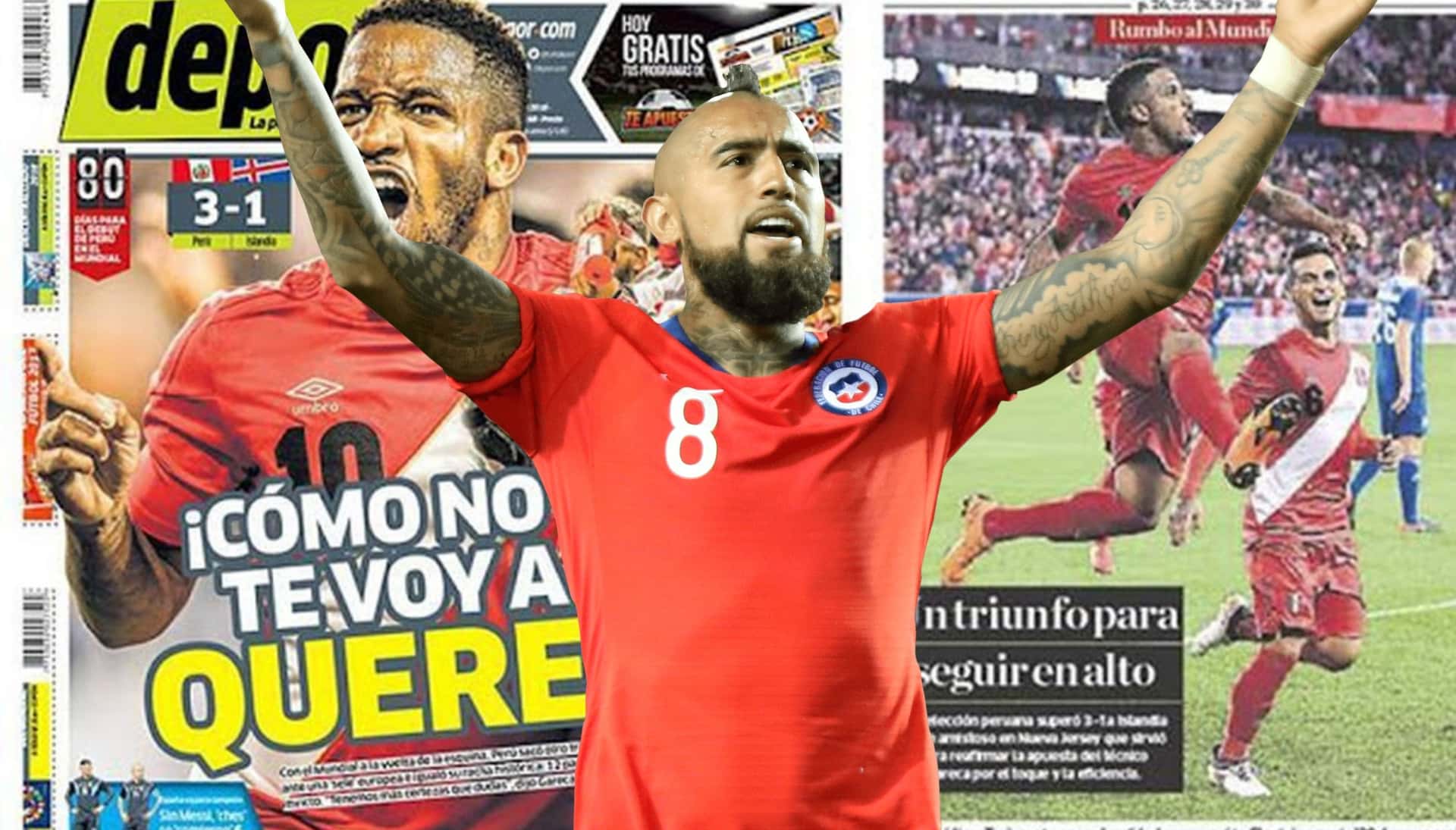 La prensa peruana apoyó a la selección ecuatoriana y le dio con todo a Chile por querer meterse al Mundial por la ventana